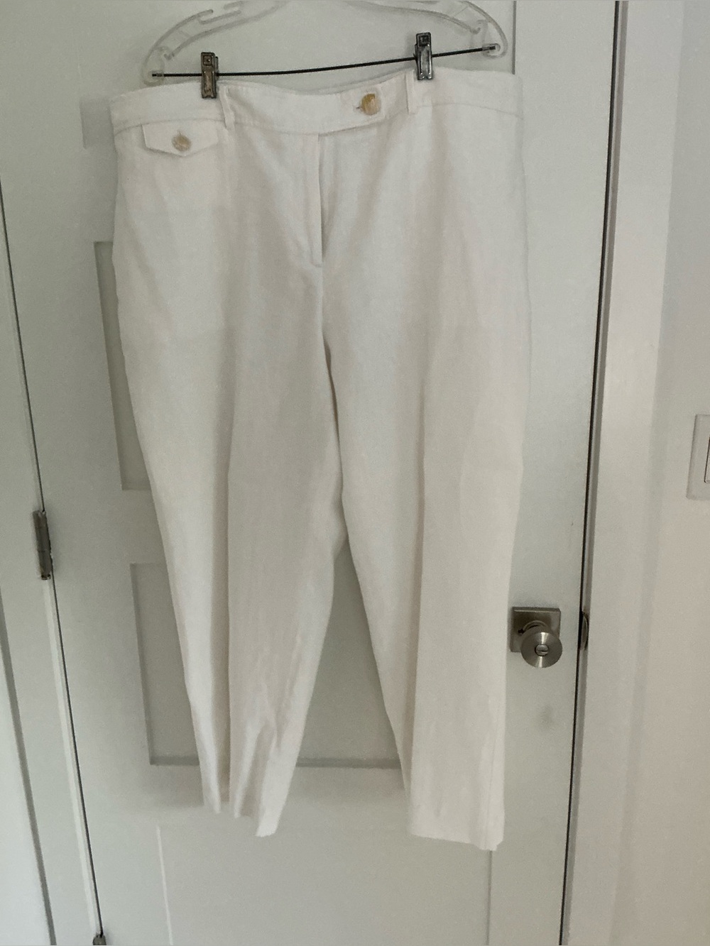 Talbots Women’s White Linen Pants